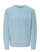 Onsdale Life Rlx Ls Raglan Knit Blue ONLY & SONS