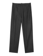 Fancy Wool Henry Pants Black Mads Nørgaard