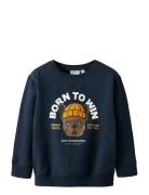 Nmmriguna Ls Nreg Sweat Bru Box Navy Name It