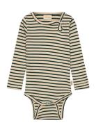 Body L/S Modal Striped Cream Petit Piao