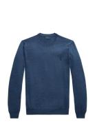 2/30 Merino Wl Rws-Lsl-Plo Blue Polo Ralph Lauren