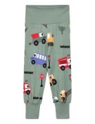 Bamboo Baby Pants Navy Dala Horse Green Geggamoja