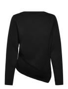 Vmmille Ls Boatneck Short Top Jrs Noos Black Vero Moda