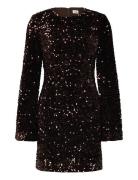 Jodyn Sequin Dress Brown Twist & Tango