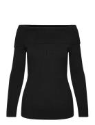 Olmkatia Ls Off Shoulder Knt Black Only Maternity