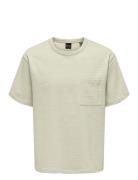 Onskane Rlx Design Terry Ss Tee Beige ONLY & SONS