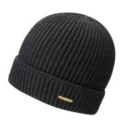 Unisex Beanie Merino Wool Black