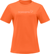 Women's /29 Cotton Norrøna Viking T-shirt Orange Alert