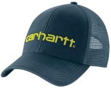 Carhartt Canvas Mesh-Back Logo Graphic Cap Night Blue