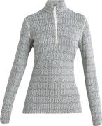 Icebreaker Women's Mer 260 Vertex Long Sleeve Half Zip Herenga Snow/Bl...