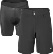 Gripgrab Women's Flow 2in1 Technical Cycling Shorts Black