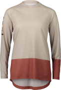 POC Women's MTB Pure LS Jersey Light Sandstone Beige/Himalayan Salt