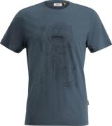 Lundhags Men's Järpen Printed T-Shirt Denim Blue