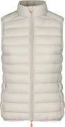 Save the Duck Women's quilted Gilet Charlotte Rainy Beige