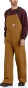 Men's Firm Duck Insulated Bib Overall CARHARTT® BROWN