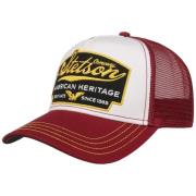 Stetson Men's Trucker Cap American Heritage Wine Red/White