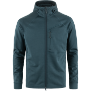 Fjällräven Men's Abisko Grid Fleece Hoodie Mountain Blue