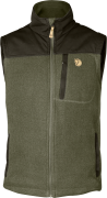 Fjällräven Men's Buck Fleece Vest Laurel Green/Deep Forest