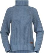 Bergans Women's Nordmarka Merino High Neck Jumper Husky Blue