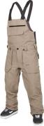 Volcom Men's Roan Bib Overall Chestnut Brown