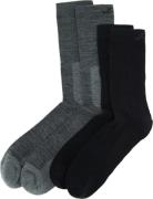 Lundhags Merino Trekking Sock Combo Mid Light Grey Melange/black