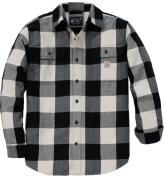 Carhartt Men's Long-Sleeve Plaid Shirt Oat Milk