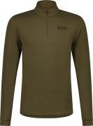 Mons Royale Men's Cascade Merino Base Layer 1/4 Zip Long Sleeve Dark O...