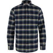 Fjällräven Men's Övik Heavy Flannel Shirt Dark Navy-Buckwheat Brown
