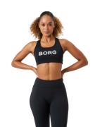 Björn Borg Women's Borg Mid Support Sports Bra Black Beauty