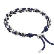 PDPAOLA Midnight Rope And Chain Armbånd Sølv PU02-687-U