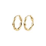 Pilgrim Zion Organic Shaped Medium Hoops Goldplated 142142003