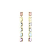 Suzanne Kalan Rainbow Pastel Drop Øredobber 14 kt. Gull PE673C-YG