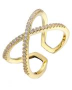 Everneed Scarlett - gold crossring with zirconia (U)