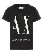 Armani Exchange Icon Period Kvinne T-Shirt Sort L