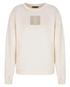 Armani Exchange Woman Logo Sweatshirt White Str. S