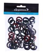 Eleganza Hair Elastics Rosa Og Lilla   50 stk.