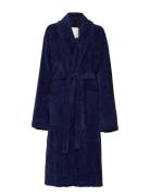 Hotel Velour Robe Morgenkåpe Blue Lexington Home