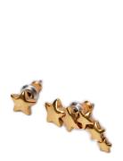 Ava Recycled Star Earrings Gold-Plated Accessories Jewellery Earrings ...