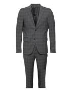 Checked Suit Dress Grey Lindbergh