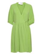Slframi 2/4 Short Wrap Dress B Kort Kjole Green Selected Femme
