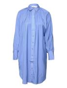 Slfalfa Ls Short Shirt Dress B Kort Kjole Blue Selected Femme