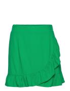 Vmmymilo Hw Mini Skirt Wvn Ga Kort Skjørt Green Vero Moda