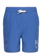 Swim Shorts With Elastic Waist And Badeshorts Blue Knowledge Cotton Ap...