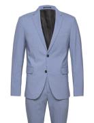 Plain Mens Suit - Normal Length Dress Blue Lindbergh