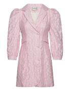 Talia Blazer Dress Kort Kjole Pink MAUD