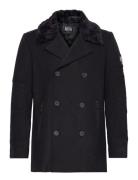 Archie Wool Field Coat Ulljakke Jakke Black Jofama