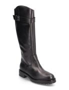 Th Monochromatic Long Bikerboot Høye Støvletter Black Tommy Hilfiger