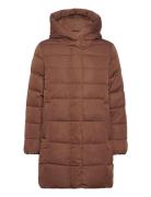 Women Coats Woven Regular Fôret Kåpe Brown Esprit Collection