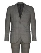 Jprfranco Check Suit Sn Dress Grey Jack & J S