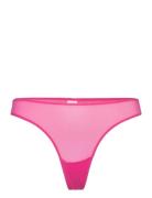 Mesh Thong Stringtruse Undertøy Pink Understatement Underwear